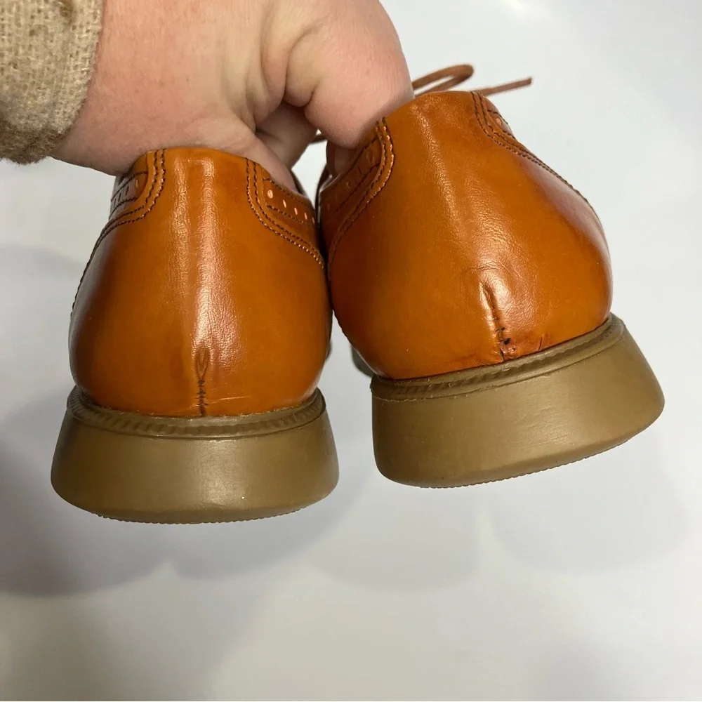 Vince Camuto Warble wingtip‎ shoes tan boys size 13.5